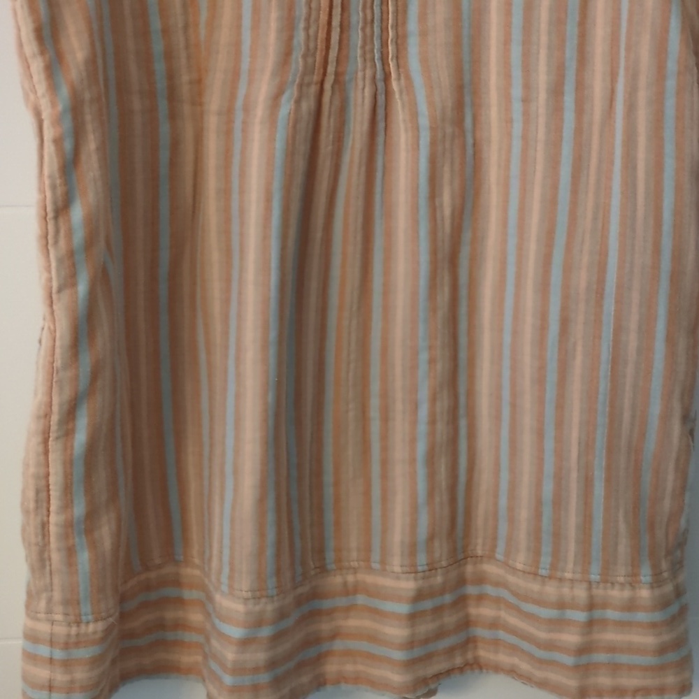 Faherty Isha organic cotton Gauzy Pintuck tunic Dress With Pockets Vacation XXL - Picture 10 of 10